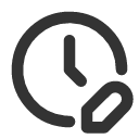 иконка clock edit, clock, часы, edit, редактировать