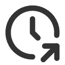 иконка clock share, clock, часы, share