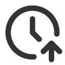 иконка clock up, clock, часы, up, стрелка вверх
