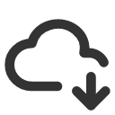 иконки cloud down, cloud, облако, down, стрелка