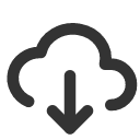 иконка cloud download, cloud, облако, download, скачать