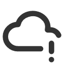иконка cloud exclamation, cloud, облако, exclamation, предупреждение
