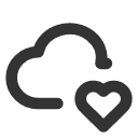 иконки cloud heart, cloud, облако, heart, сердце