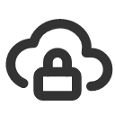 иконка cloud lock, cloud, облако, lock, замок