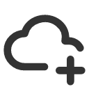 иконки cloud plus, cloud, облако, plus, плюс