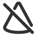 иконки cone off, cone, дорожный конус, off