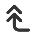 иконки corner left up double, corner, left, стрелка, up, стрелка вверх, double
