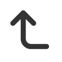 иконки corner left up, corner, left, стрелка, up, стрелка вверх