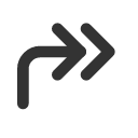 иконки corner up right double, corner, up, стрелка вверх, right, стрелка, double