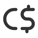 иконка currency dollar canadian, currency, dollar, доллар, canadian
