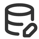 иконка database edit, database, база данных, edit, редактировать