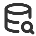 иконка database search, database, база данных, search, поиск