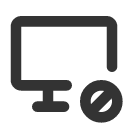 иконки device desktop cancel, device, desktop, рабочий стол, cancel, отмена