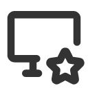 иконка device desktop star, device, desktop, рабочий стол, star, звезда