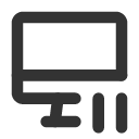 иконка device imac pause, device, imac, монитор, pause, пауза