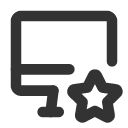 иконка device imac star, device, imac, монитор, star, звезда