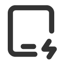 иконка device ipad bolt, device, ipad, планшет, bolt, напряжение
