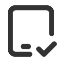 иконка device ipad check, device, ipad, планшет, check, галочка