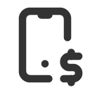 иконка device mobile dollar, device, mobile, телефон, dollar, доллар