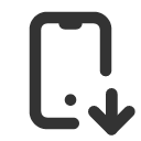 иконка device mobile down, device, mobile, телефон, down, стрелка
