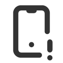 иконка device mobile exclamation, device, mobile, телефон, exclamation, предупреждение