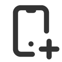 иконка device mobile plus, device, mobile, телефон, plus, плюс