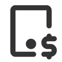иконка device tablet dollar, device, tablet, планшет, dollar, доллар