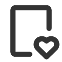 иконка device tablet heart, device, tablet, планшет, heart, сердце