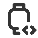 иконка device watch code, device, watch, часы, code, код