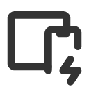 иконка devices bolt, devices, девайсы, bolt, напряжение