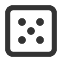 иконки dice 5, dice, игральная кость