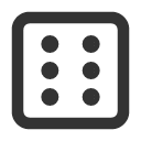 иконки dice 6, dice, игральная кость