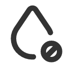 иконка droplet cancel, droplet, cancel, отмена