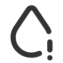 иконка droplet exclamation, droplet, exclamation, предупреждение