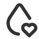 иконка droplet heart, droplet, heart, сердце