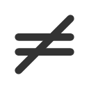иконки equal not, equal, not