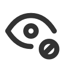 иконка eye cancel, eye, глаз, cancel, отмена
