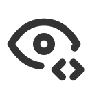 иконки eye code, eye, глаз, code, код