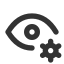 иконки eye cog, eye, глаз, cog