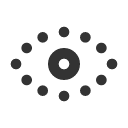 иконка eye dotted, eye, глаз, dotted