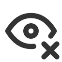 иконки eye x, eye, глаз