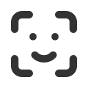 иконка face id, face, смайлик, id, бейджик