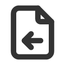 иконки file arrow left, file, файл, arrow, стрелка, left