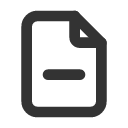 иконка file minus, file, файл, minus, минус