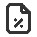 иконки file percent, file, файл, percent