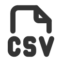 иконка file type csv, file, файл, type, шрифт, csv