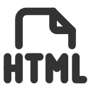 иконка file type html, file, файл, type, шрифт, html
