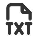 иконка file type txt, file, файл, type, шрифт, txt