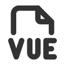 иконка file type vue, file, файл, type, шрифт, vue