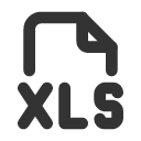иконка file type xls, file, файл, type, шрифт, xls